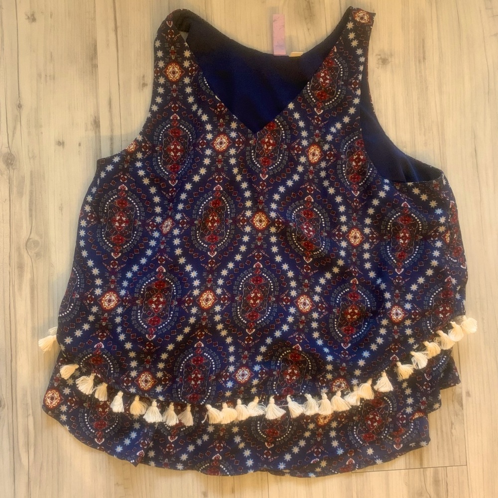 Blouse with Tassels